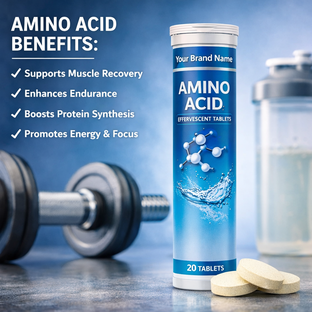 Amino Acid Effervescent Tablet - Brand Name: Oem Private Label