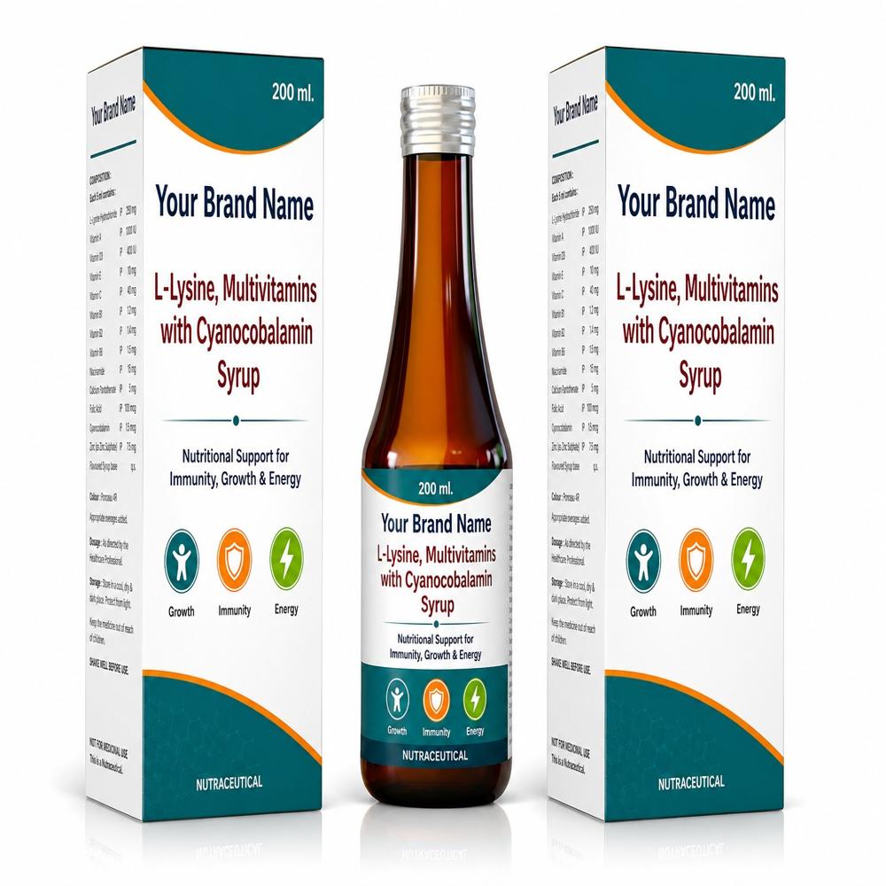 Vitamin B Complex Syrup 200 Ml - Brand Name: Oem Private Label