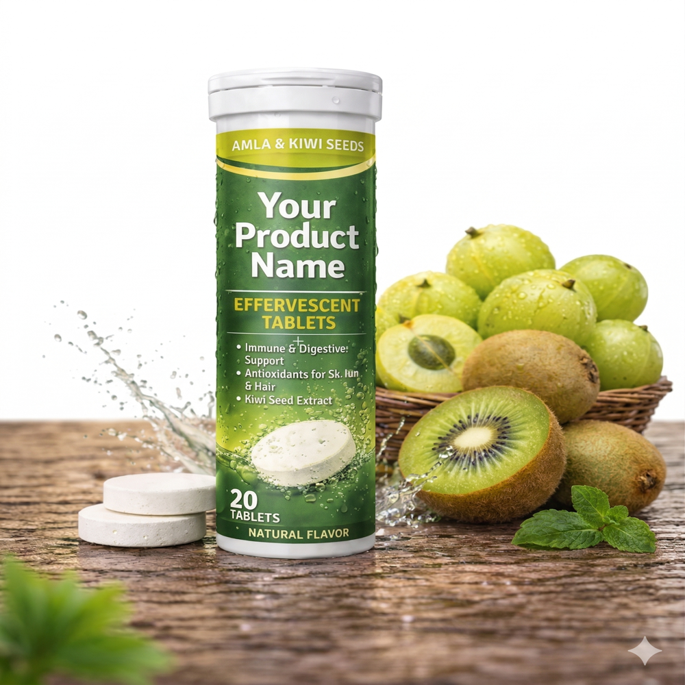 Amla And Kiwi Seeds Effervescent Tablets