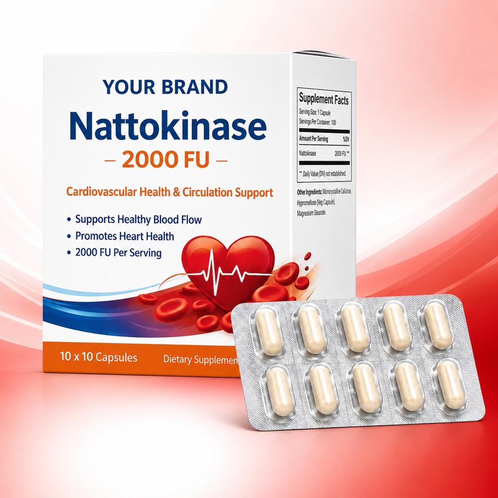 Nattokinase Enzyme Capsules - Brand Name: Oem/Private Label
