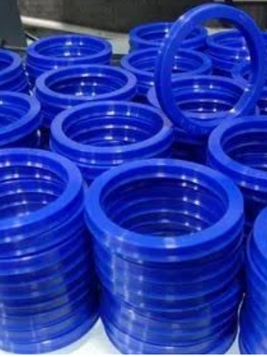 PU ROD SEAL - Polyurethane Seals, Round Shape, Available in Different Sizes, Blue Color with Hardness | Suitable for Industrial Applications
