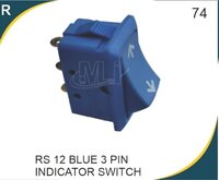 Blue 3 Pin Indiicator Switch - Mechanical Life: 5 Year Years