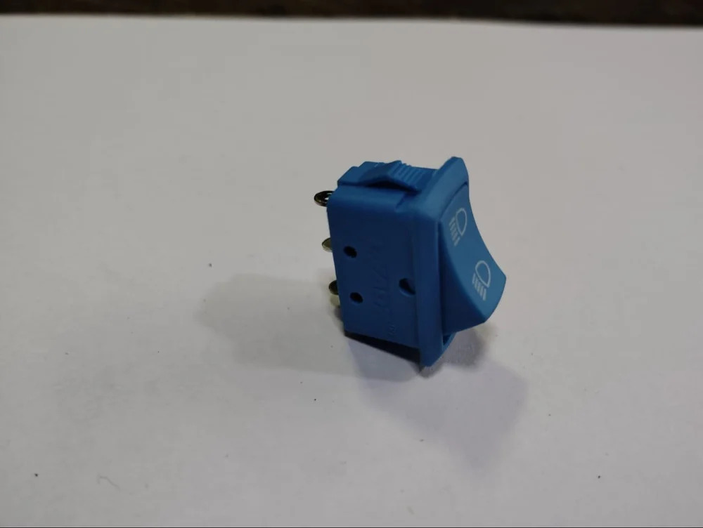 Rocker Switch 3 Pin 6A Headlight High Low Beam Pass Overtaking
