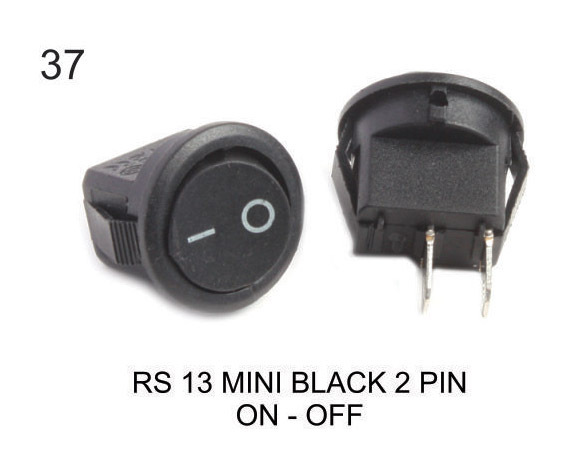 RS 13 MINI BLACK 2 PIN ON-OFF
