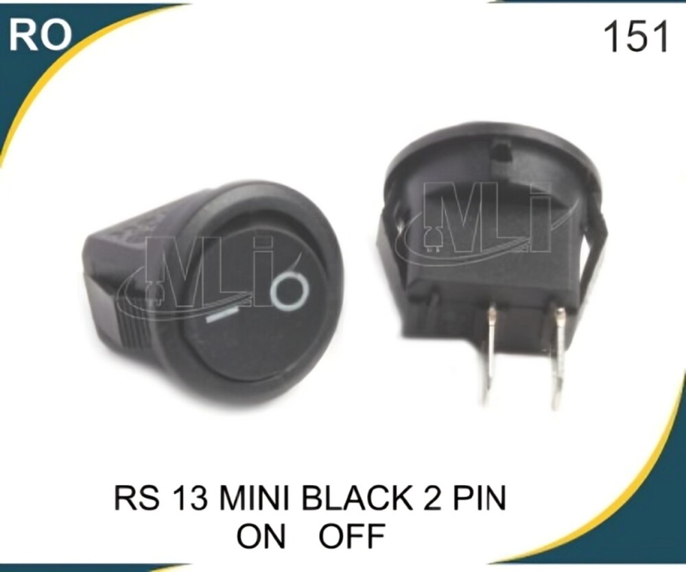  ROCKER  SWITCH MINI ROUND  2 PIN ON-OFF