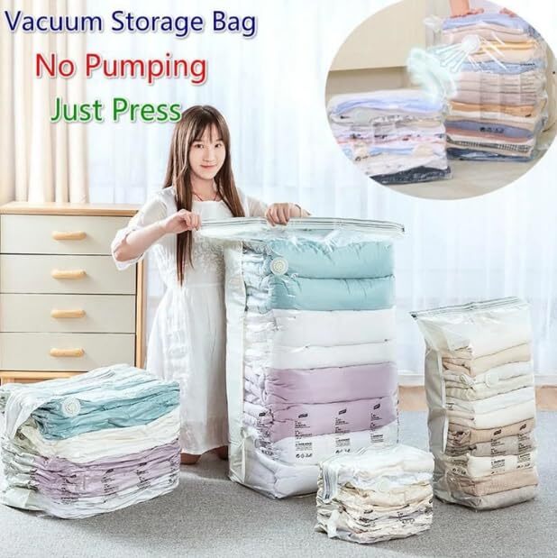 Vacuum Bag With Pump - Height: 4 Centimeter (Cm)