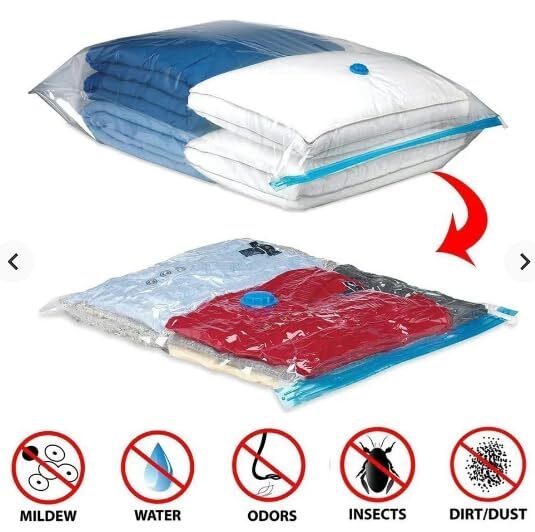 Vacuum Bag With Pump - Height: 4 Centimeter (Cm)