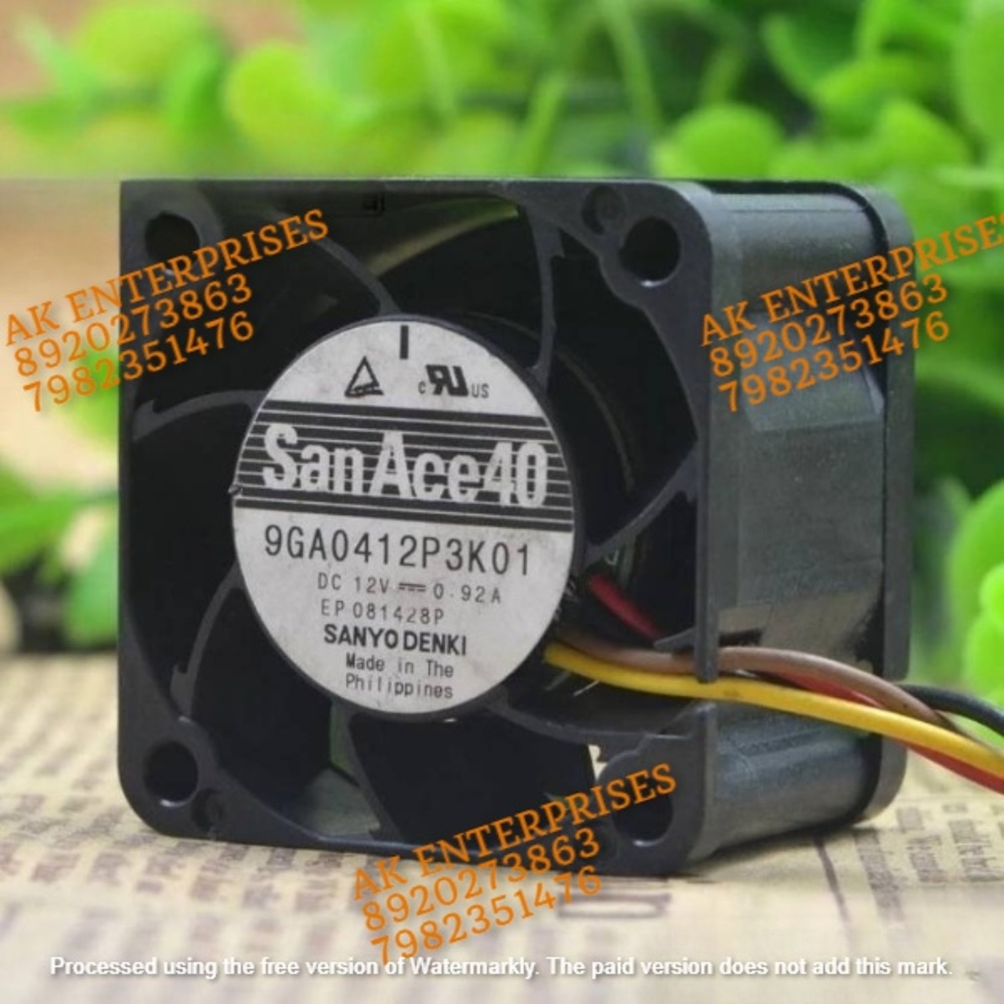 SanAce 9GA0412P3K01 Axial Fan 12V-0.92A DC Brushless Air Cooling Fan 22000 RPM 40 * 40 * 28mm 4Wire