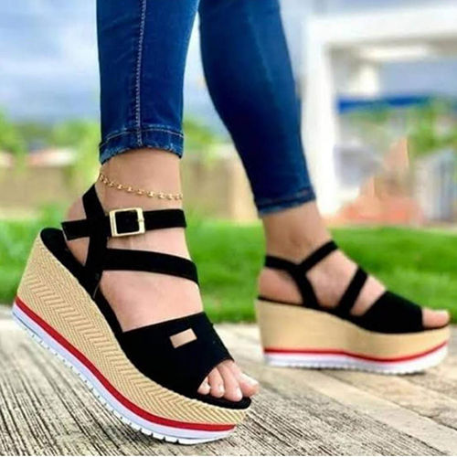 Platform Sandals - Color: Multicolor