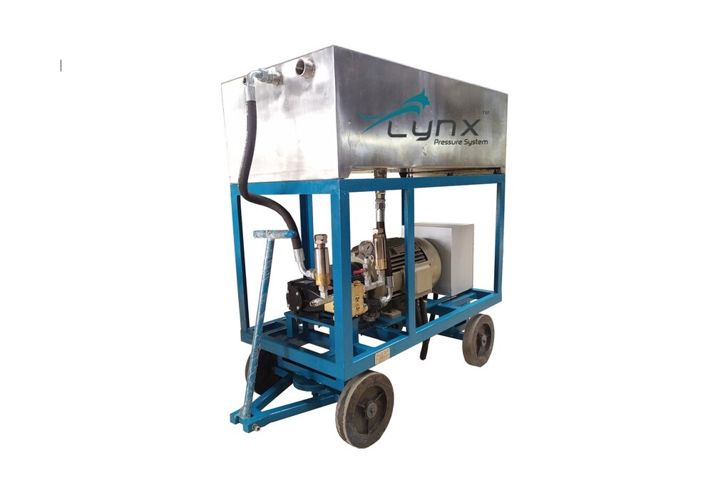 High Pressure Triplex Pump 500 Bar - Color: Blue