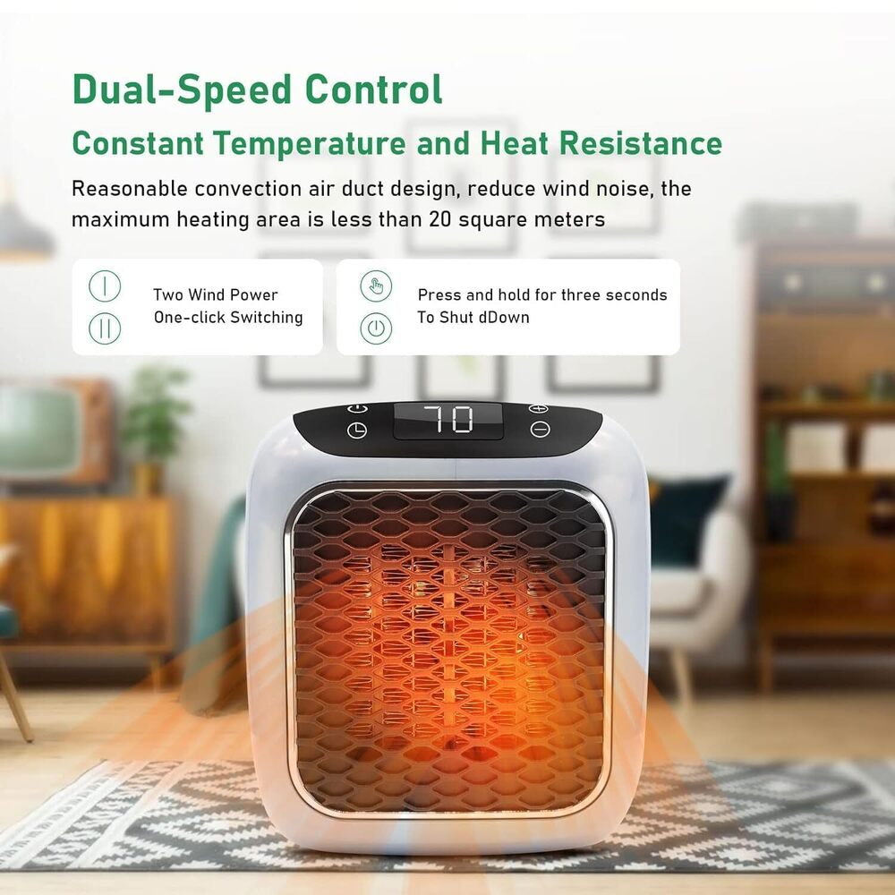 Electric New Handy Heater Turbo Ceramic Mini Heater 20x10x10 Cm