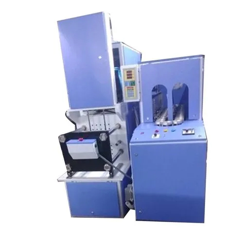 Semi Automatic Pet Jar & Bottle Blow Moulding Machine - Color: Blue