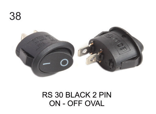 RS 30 BLACK 2 OIN IN-OFF OVAL