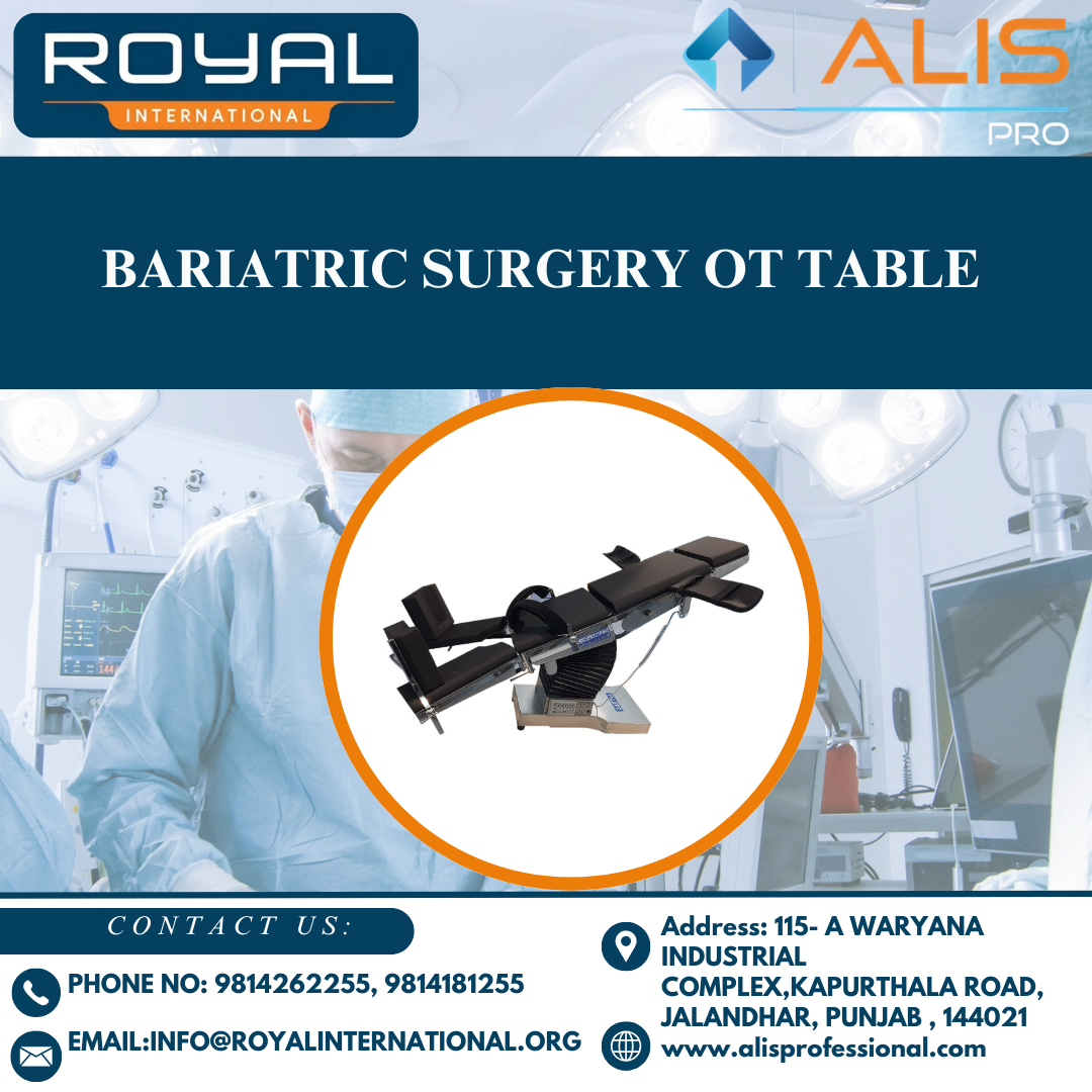 Bariatric Surgery Ot Table - Color: Black