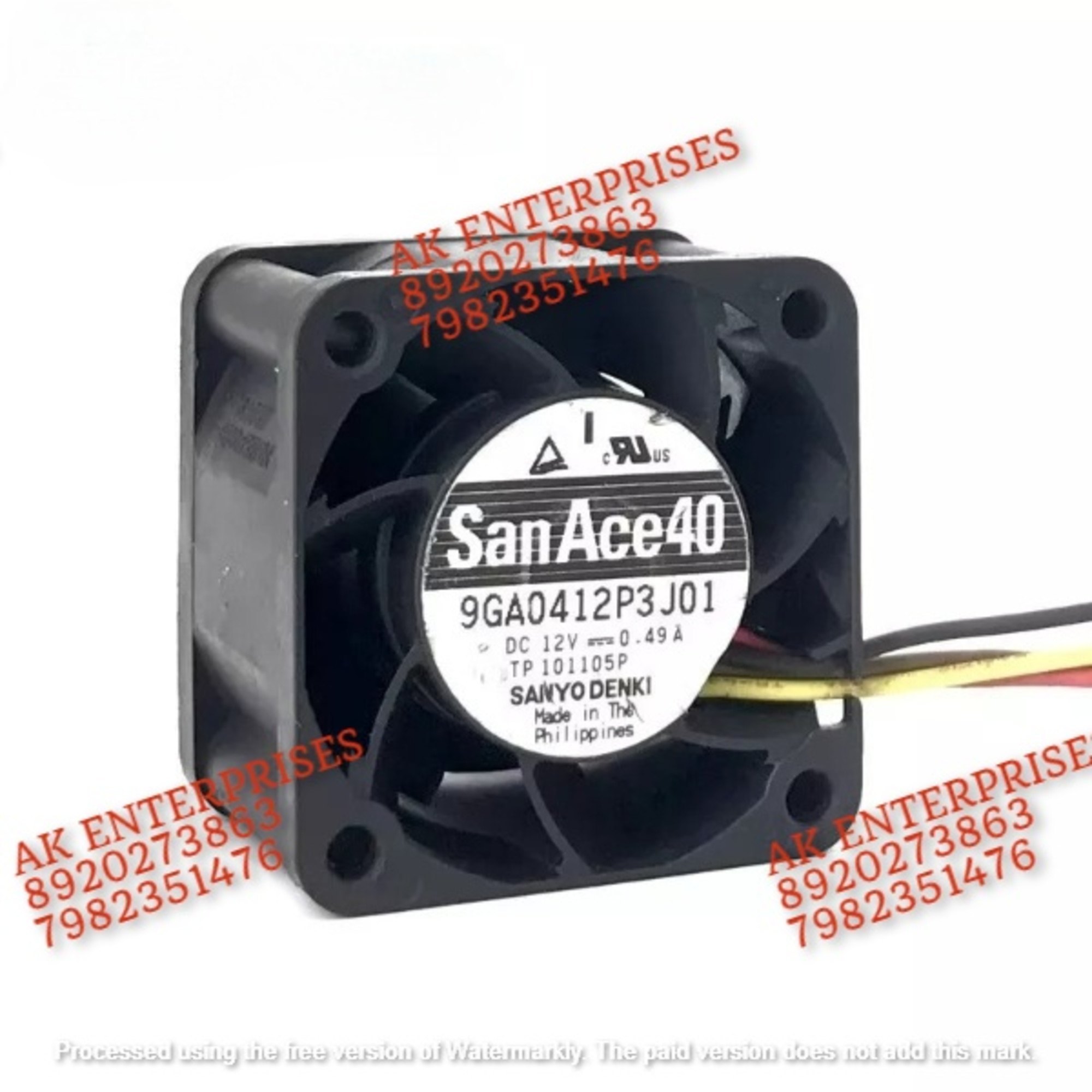 SanAce 9GA0412P3J01 Axial Fan 12V-0.49A DC Brushless Air Cooling Fan 18000 RPM 40 * 40 * 28mm 4Wire