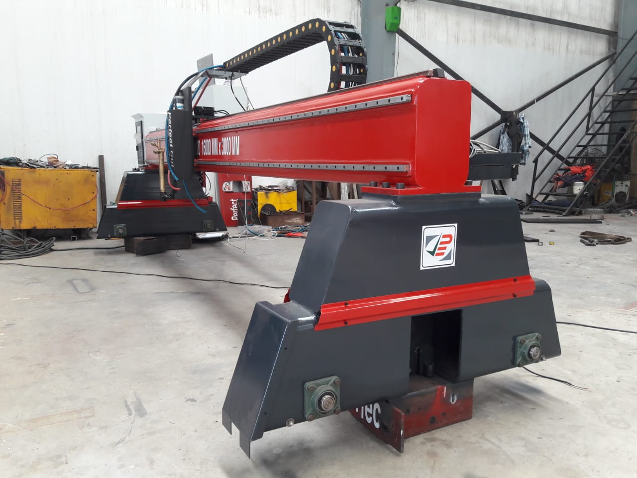 CNC Plasma With Oxyfuel Cutting Machine - Mild Steel, Red Color | Automatic, Adjustable Speed Control, 5-Year Warranty