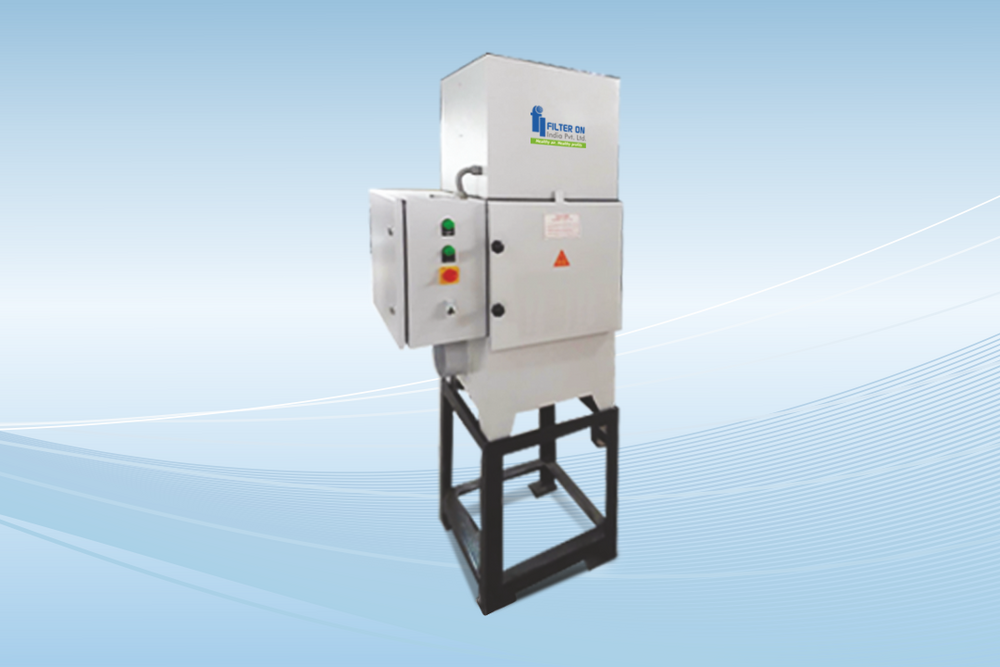 Filter On Oil Mist Collector - 2000 M3/hr, 750x650x1875 Mm, 16g Powder Coated In Ral 7035 | High Efficiency Esp Technology, 95%+ Filtration Down To 0.5 Micron, Dual Benefits Of Safety And Oil Recovery