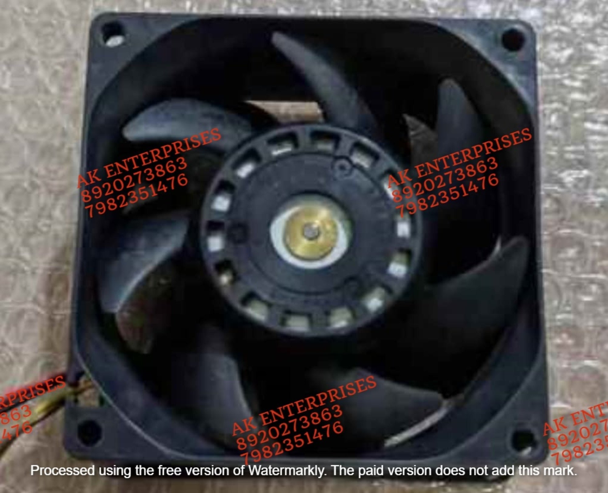 Sanace Axial Fan - 80x80x38mm - Black Plastic, 48v 0.84a Dc Brushless, 4500 Rpm Speed Control, Efficient Heat Dissipation