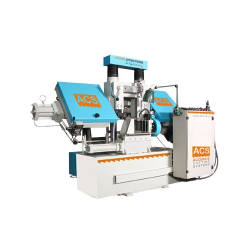 Acs 370 Dsa Semi Automatic Double Column Bandsaw Machine - Dimension (L*W*H): 3300X1200X1650 Millimeter (Mm)