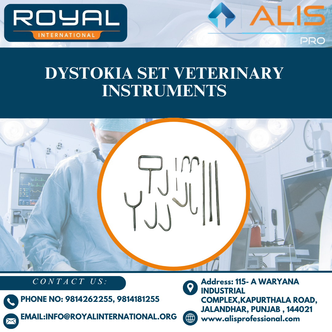 Dystokia Set Veterinary Instruments - Diameter: Varied