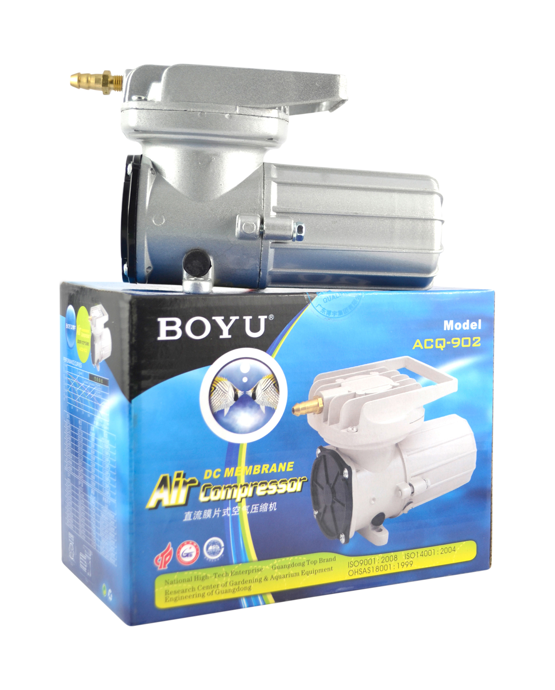 Acq 902 18w 38l/m Dc Compressor Air Pump Boyu - Color: Black & White