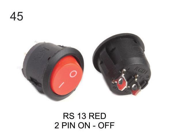 RS 13 RED 2PIN ON-OFF