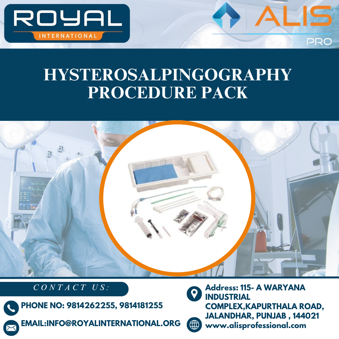 Hysterosalpingography procedure pack