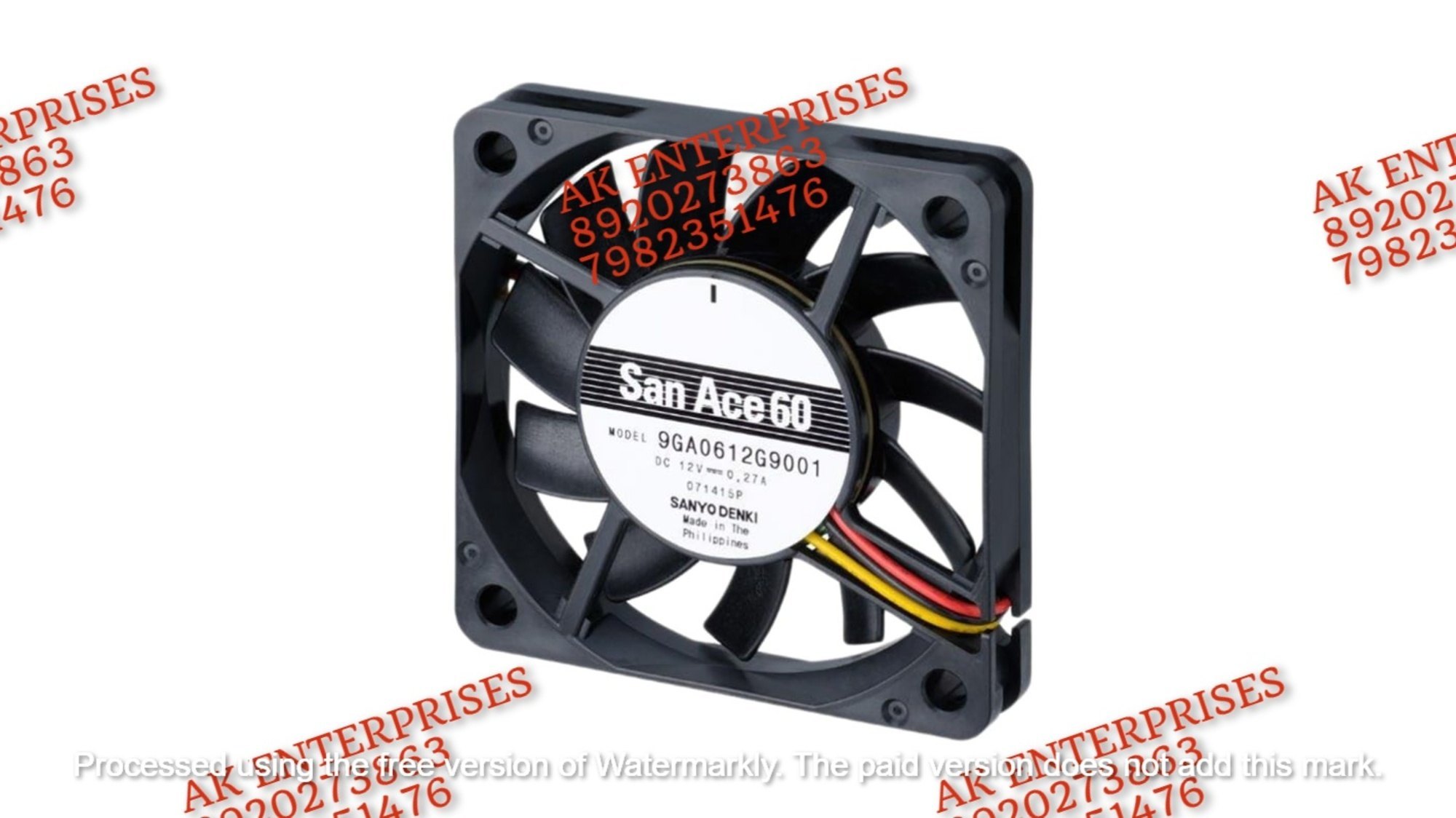 SanAce 9GA0612G9001 Axial Fan 12V-0.27A DC Brushless Air Cooling Fan 6200 RPM 60 * 60 * 10mm 3Wire