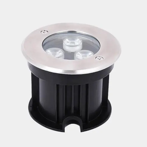 3W Underground Light - Color: Black