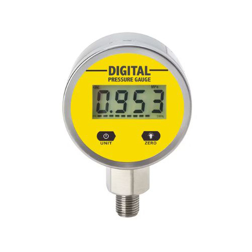 Digital Pressure Gauge - Stainless Steel, 2 Inch Size, Silver Color | Polished Finish, 0.5 Accuracy, Industrial Usage