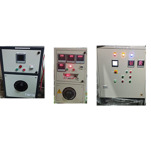 Ac Dc Motor Pump Testing Panel - Color: White