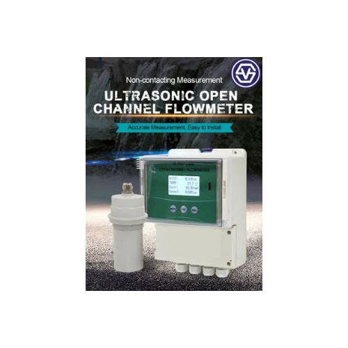 Digital Ultra Sonic Opern Channel Flow Meter - Color: White