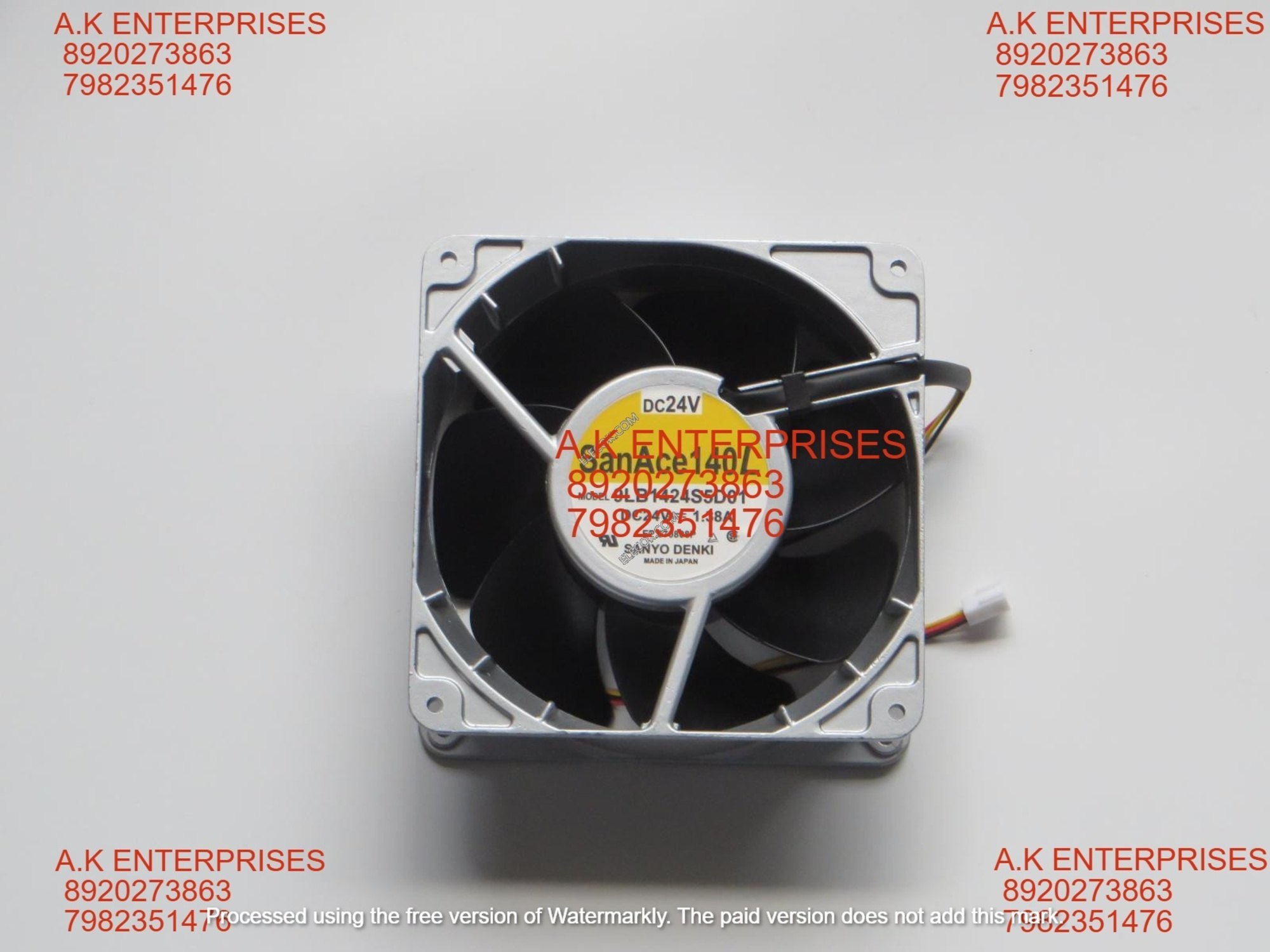 SANACE  9LB1424S5D01 24V 1.38A 3wires Cooling Fan