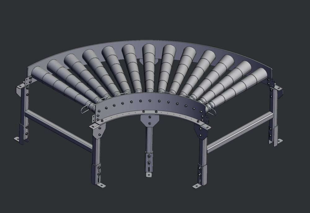 CURVED ROLLER CONVEYOR