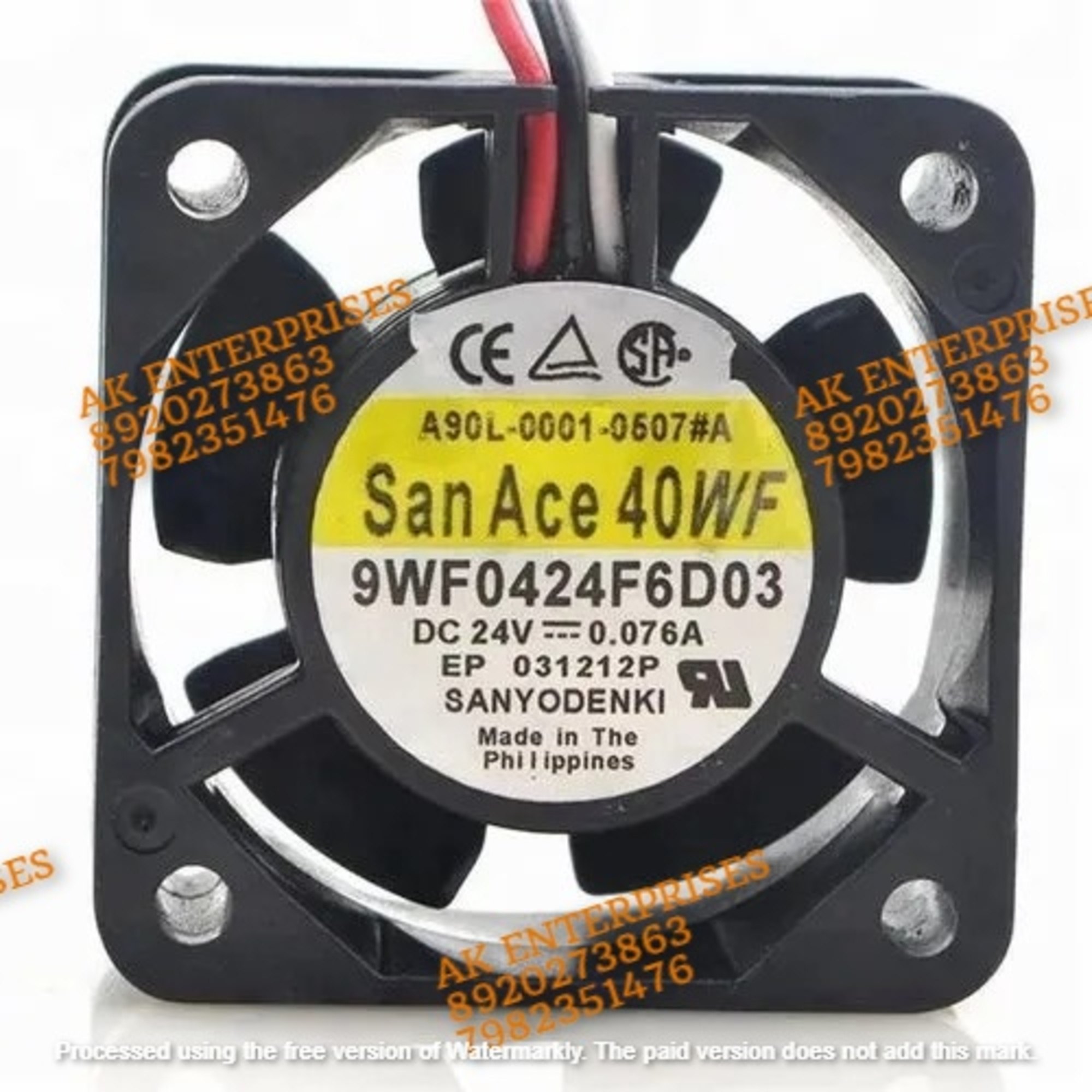 SanAce92WF 9WF0924S2031 Axial Fan 24V-0.5A DC Brushless Air Cooling Fan 4500 RPM 92 * 92 * 32mm 3-Wire