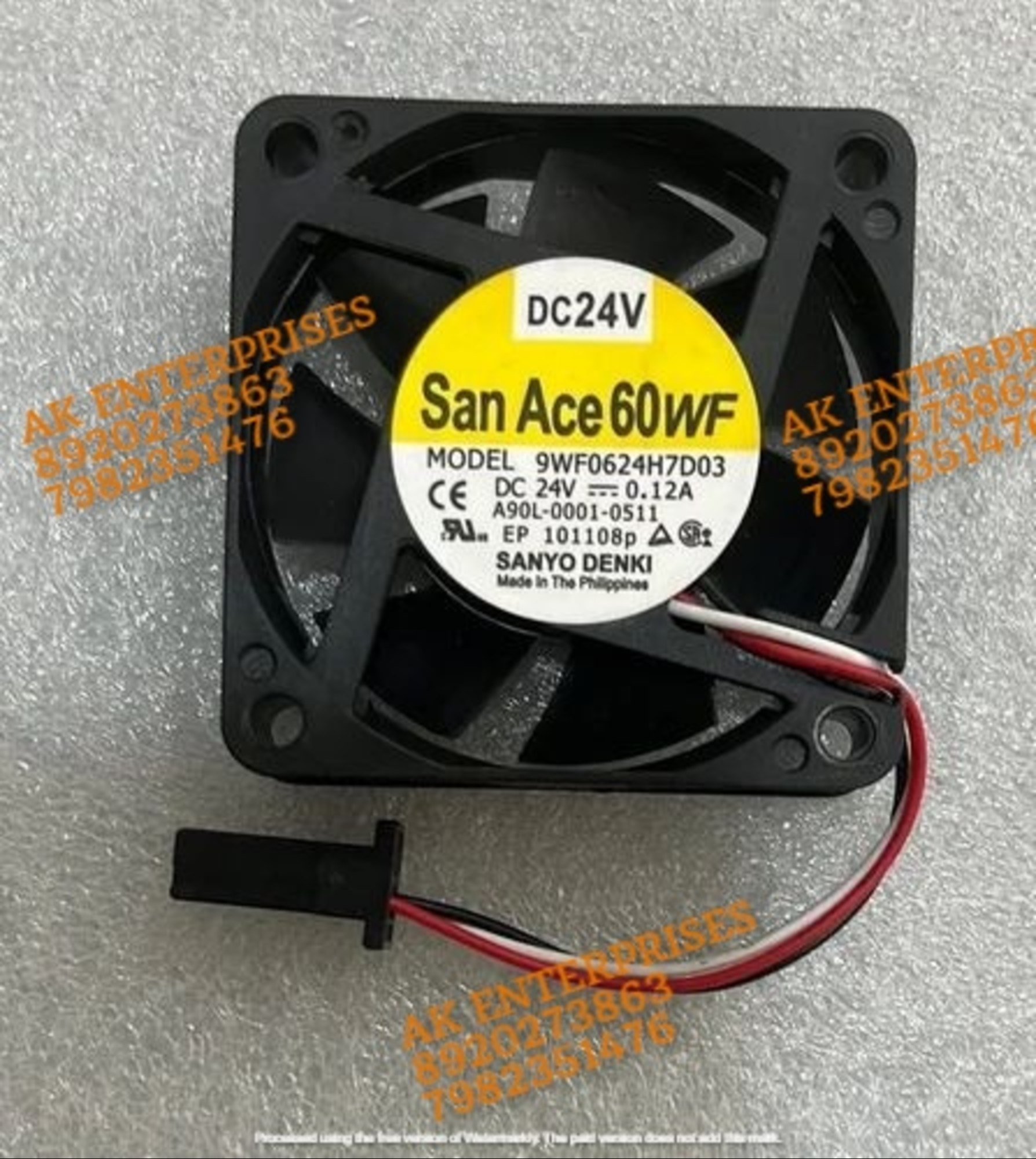 SanAce92WF 9WF0924S2031 Axial Fan 24V-0.5A DC Brushless Air Cooling Fan 4500 RPM 92 * 92 * 32mm 3-Wire