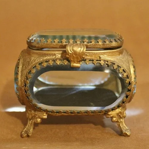 Metal Bevel Glass Mini Box