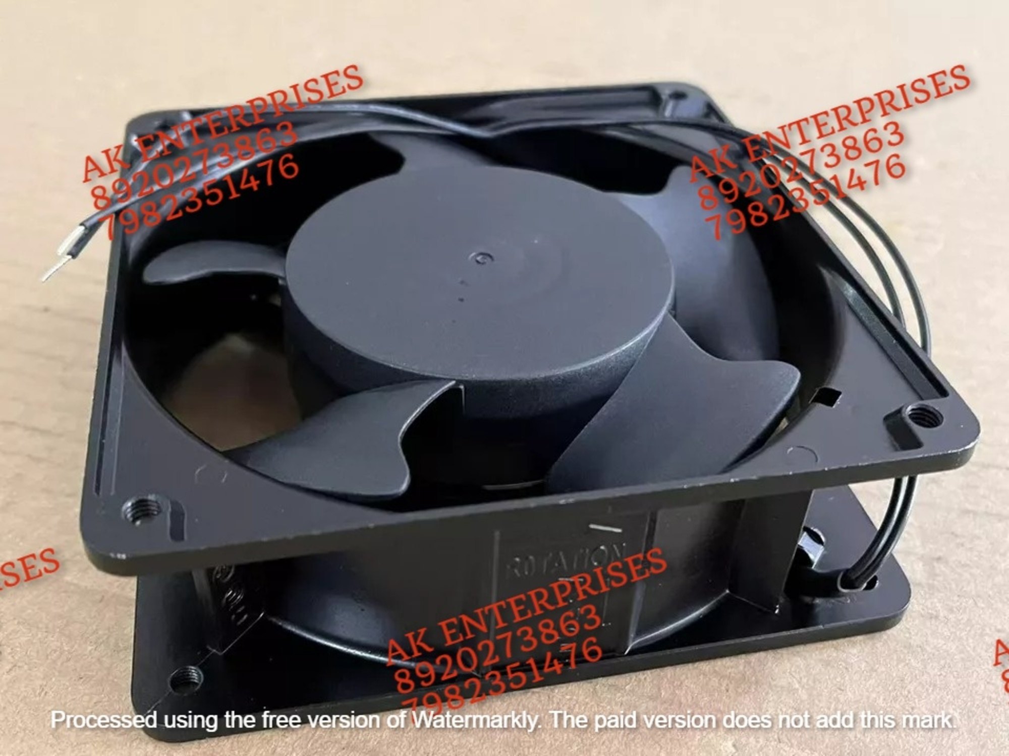 Adda Aa1282db-aw Axial Fan 220-240vac 50/60hz 3.06w Dc Brushless Air Cooling Fan 2300 Rpm 120 * 120 * 38mm 2wire - Color: Black