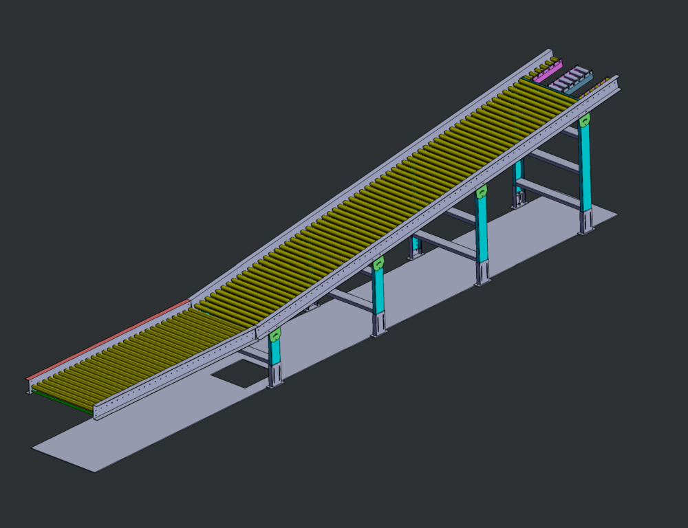 GRAVITY ROLLER CONVEYOR