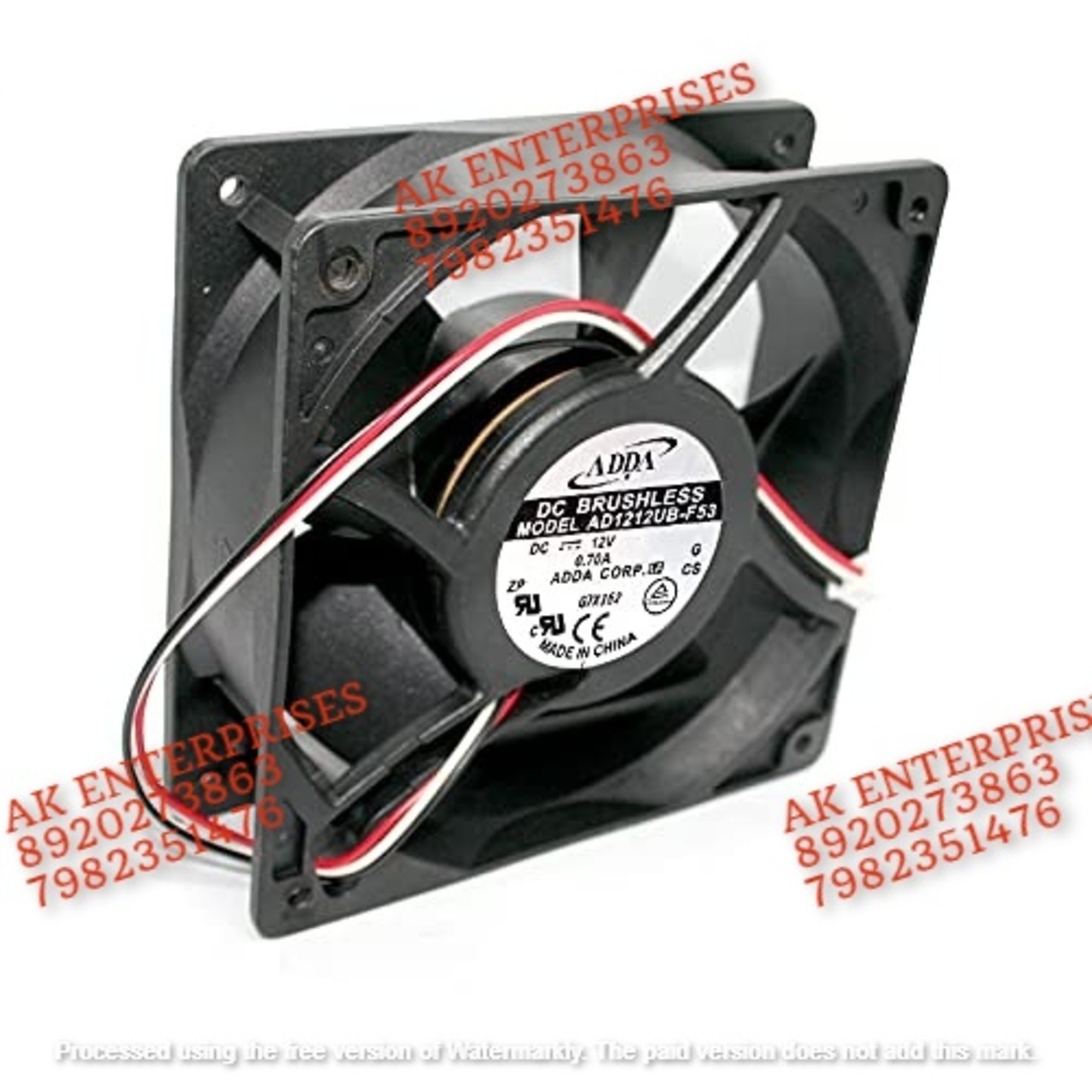 ADDA AD1212UB-F53 Axial Fan 12V-0.70A DC Brushless Air Cooling Fan 3200 RPM 120 * 120 * 38mm 3Wire