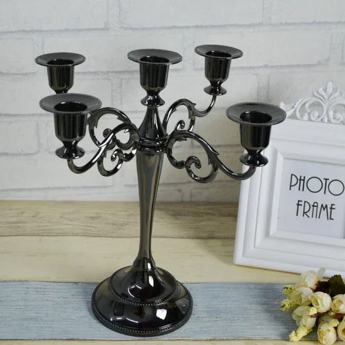 Metal Candle Pillar Holder - Finishing: Polishing