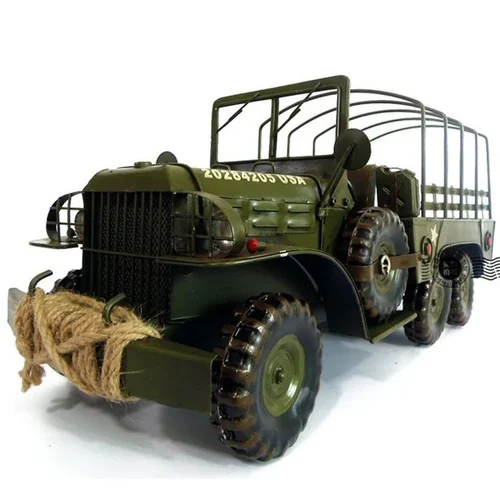 उपहार धातु सजावटी जीप प्राचीन शोपीस