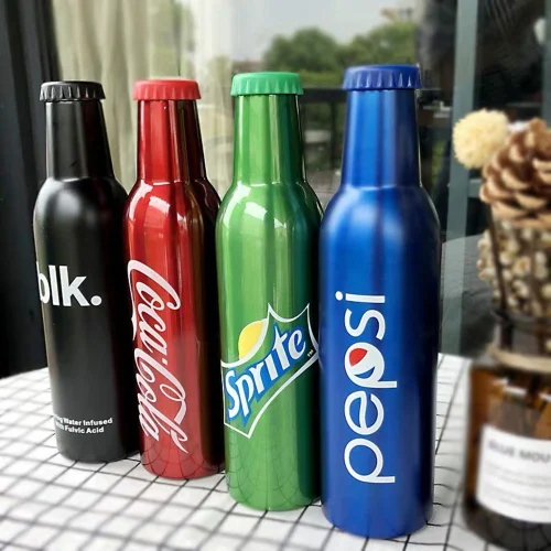 Hot And Cold Stainless Steel Water Bottle - Color: Multicolor