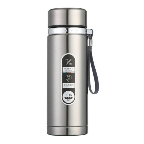 Stainless Steel Vacuum Flask - Color: Silver