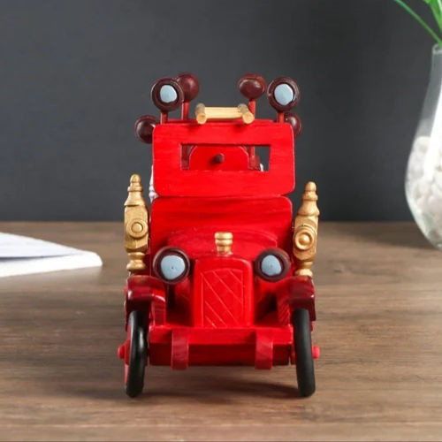 Wooden Fire Truck - Color: Red