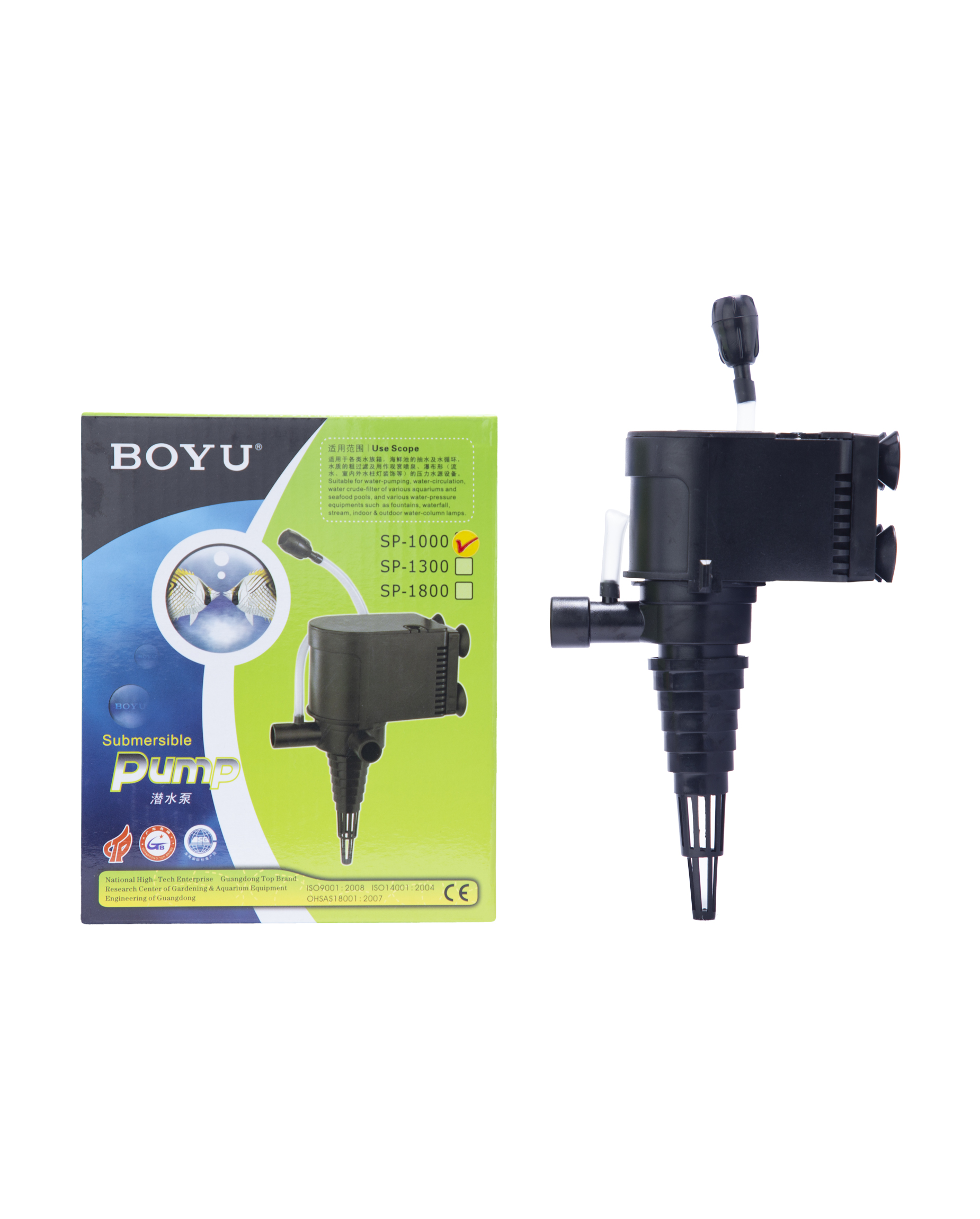 Sp 1000 8w 300l/h Submersible Power Head Boyu - Color: Black