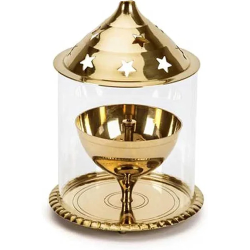 Metal Pure Brass Akhand Diya - Feature: Durable