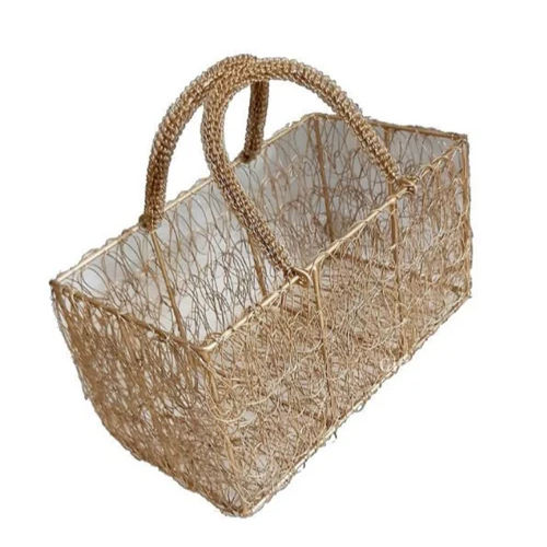 Metal Hamper Basket - Color: Brown