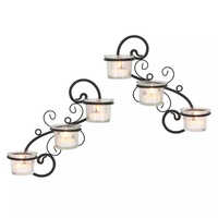 Metal Iron Wire Tea Light Holder - Iron Design, Polished Finish | Elegant Piece For Cozy Ambiance, Indoor/outdoor Use, Secure Candle Holder