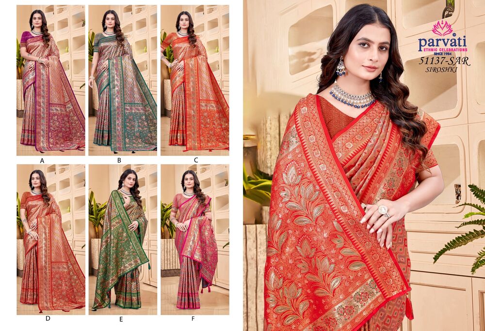 Parvati Multicolor Georgette Saree -51137